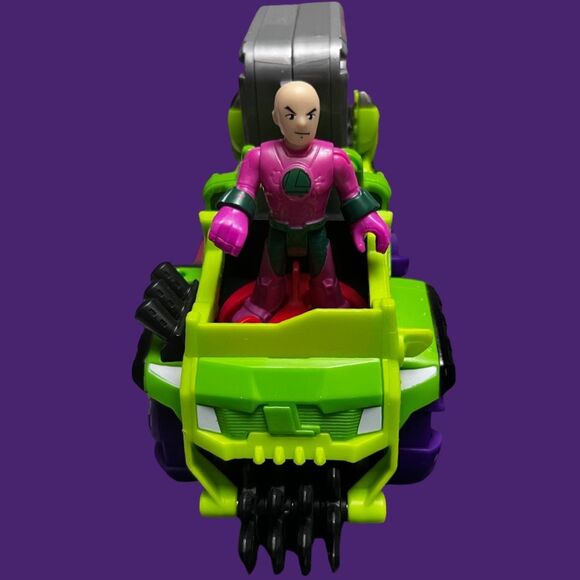 DC Super Friends Imaginext Lex Luthor Hauler Truck Superman & Lex Luther Cage - Picture 3 of 11